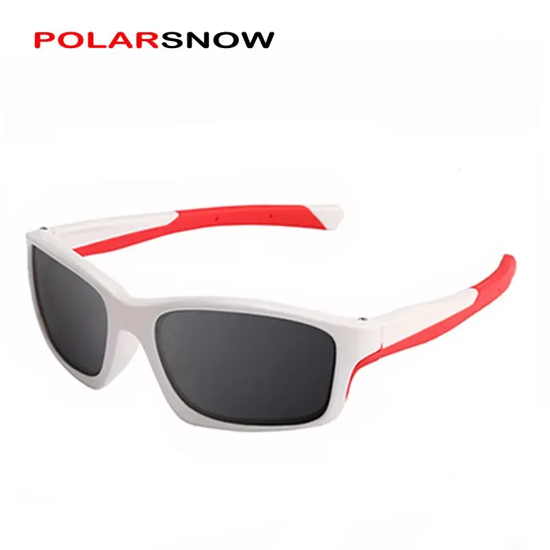 PolarsNow Brand Kids Polaryzowane okulary przeciwsłoneczne Wysokiej jakości moda gumowe odcienie Dzieci Okulary przeciwsłoneczne 3-12 lata 240412
