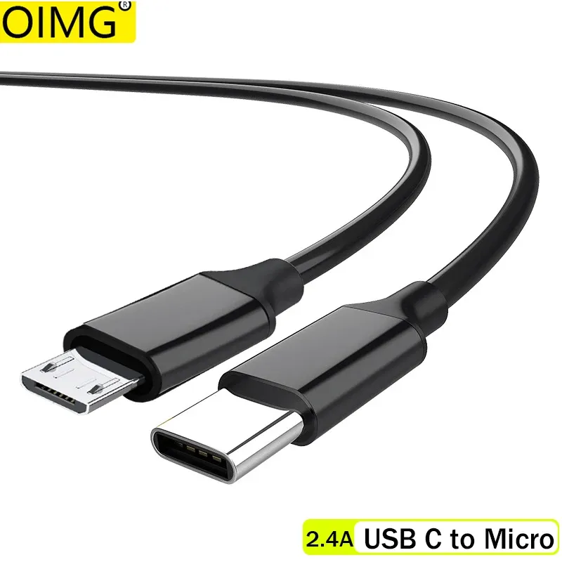 Accessoires USB C vers Micro USB Câble de chargement USBC USBC TO Micro Data Transmission Cord pour le téléphone ordinateur