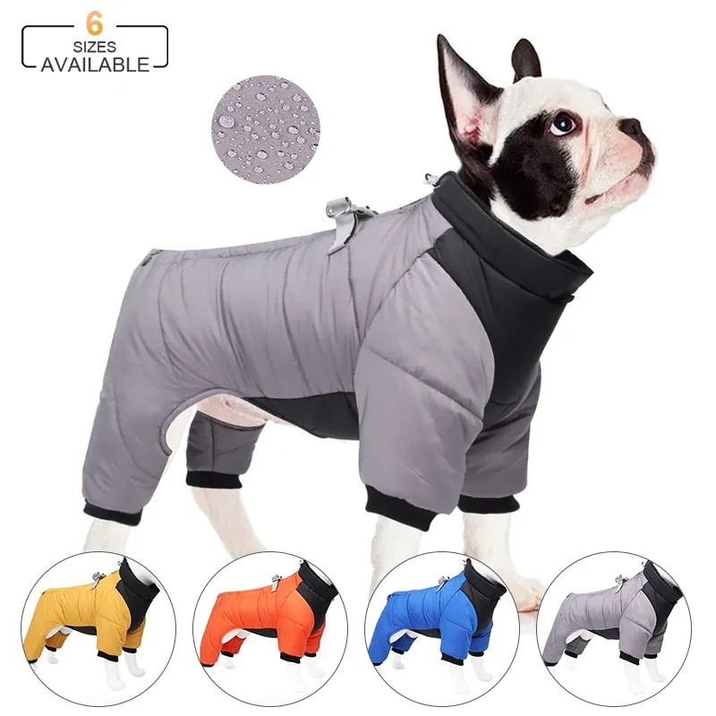 Jaquetas inverno super quente roupas de cachorro cães engrossam chihuahua bulldog jaqueta de bulldog francês casaco de cachorro impermeável para pequenos cães médios roupas