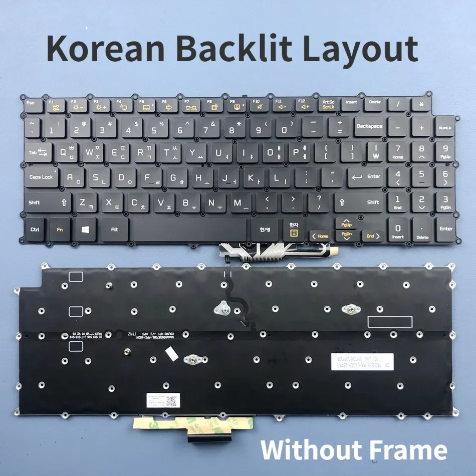 Toetsenboards Koreaans laptoptoetsenbord voor achtergrondverlichting voor LG 15Z980 15Z980G 15Z980H 15Z980M 15Z980T 15ZD980 15ZD980G 15ZD980H 15ZD980M KR KR