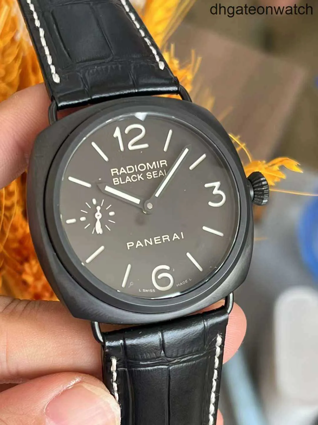 Orologi di design di fascia alta per Peneraa Rademir 00292 Orologio da uomo meccanico 45mm originale 1: 1 con logo e scatola reali