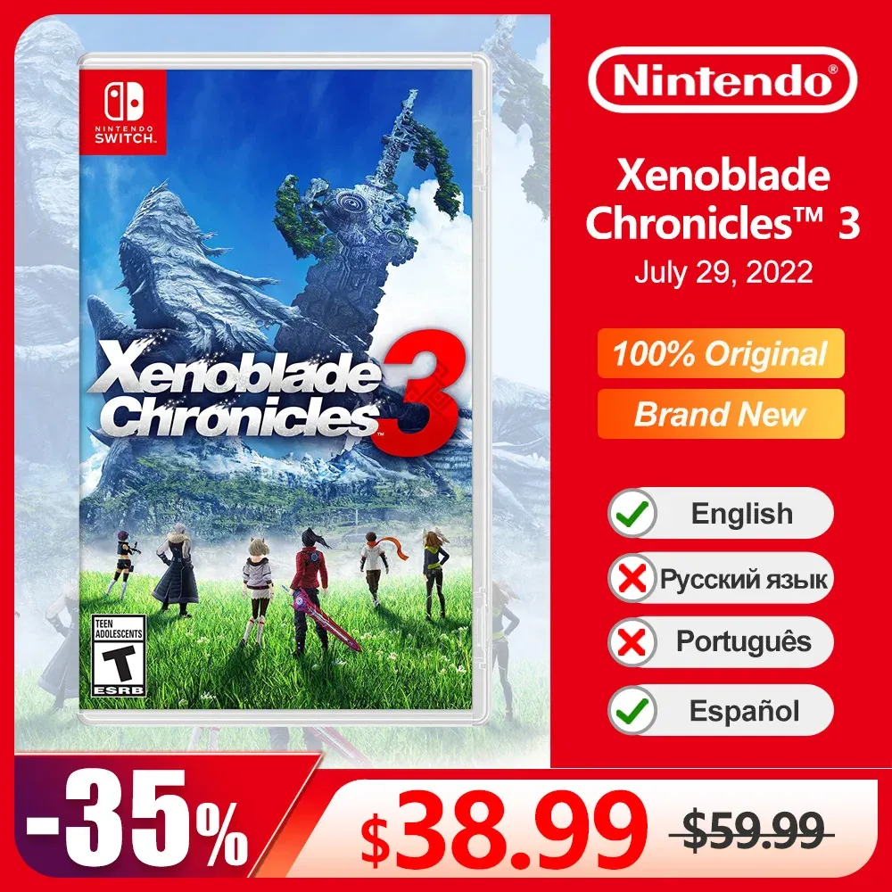 Deals Xenoblade Chronicles 3 Nintendo Switch Game Deals 100% Official Physical Game Card RPG Genre for Switch OLED Lite Game Console