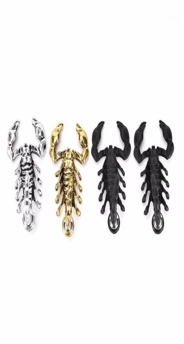 Stud Arrival 1 Pcs Fashion Ancient Men Women 3D Animal Metal Scorpion Ear Earrings CA1300x5285175