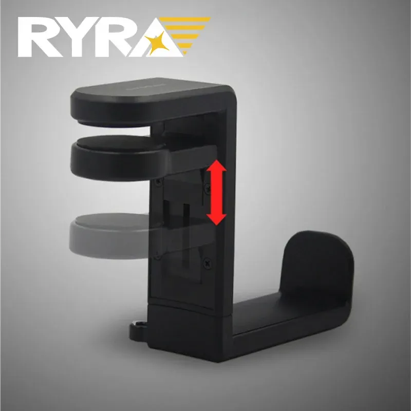 Rails Headphone Holder Stand Adhesive Wall Mounted Headset Hanger Wall Hook Under Desk Computer PC Monitor Earphone Display Rack Hook