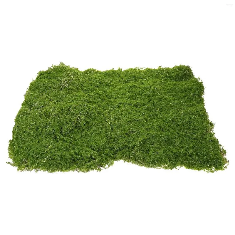 Fleurs décoratives Moss Green Decor Decor Sand Table Turf Couptable Décorer l'alimentation en plastique pour la décoration du modèle