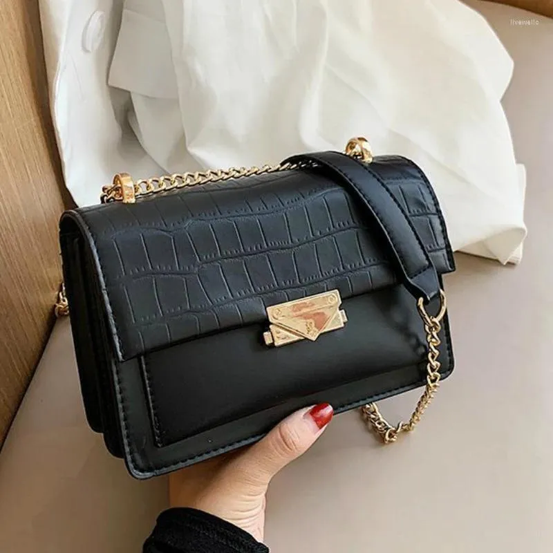 ショルダーバッグバッグストーンクロスボディパターンレザー女性2024ファッションサックメインの女性ハンドバッグとハンドル付きの財布