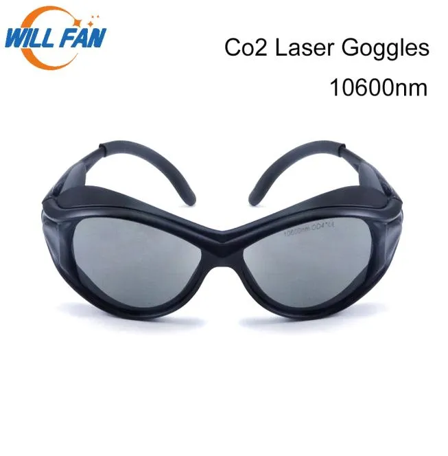 Les lunettes de sécurité laser de ventilateur CO2 pour le laser de coupe laser style machine à gravure de greffe de 10600 nm Protect Eye7750951