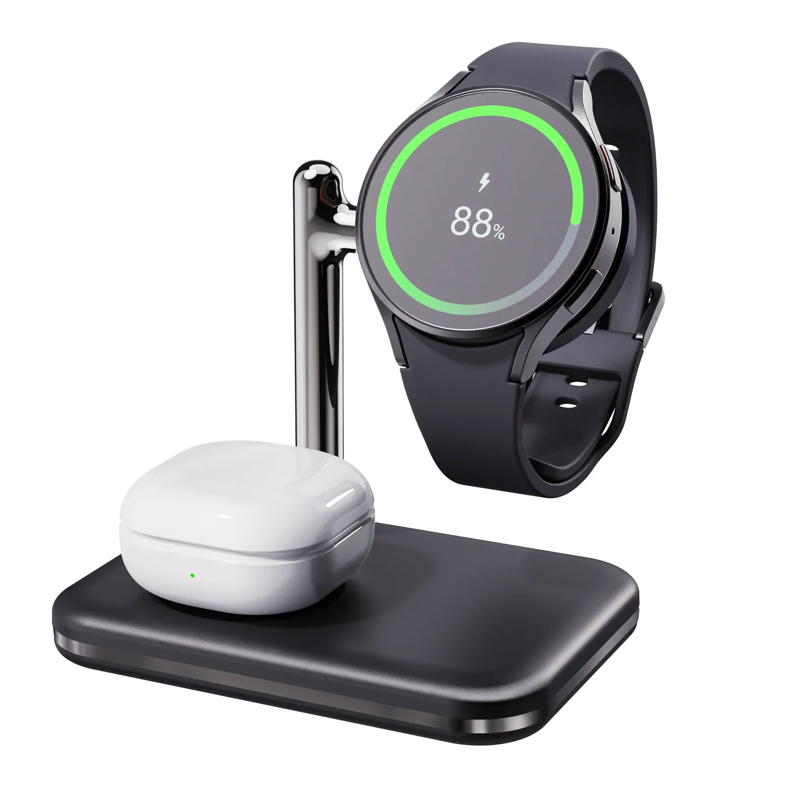Laders 2 in 1 opvouwbaar draadloos oplaadstation voor Samsung Galaxy Watch 5Pro/5/4/4Classic/3 Wireless Charger