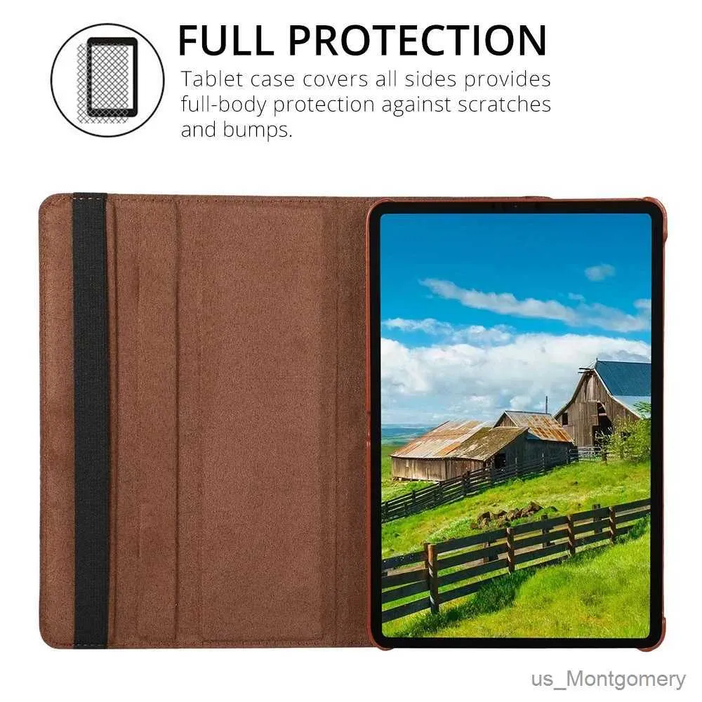 Tablett PC -fall Väskor 360 graders roterande fodral för Pad SE 11 10.62023 Stativ Holder Cover Pad 5 11 Pro Mi6 Pu Leather Tablet Case