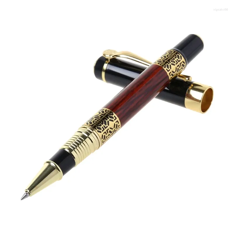 Luxury Metal Ballpoint Pen Pen Imitation Emboss Pattern Rolderball Office S