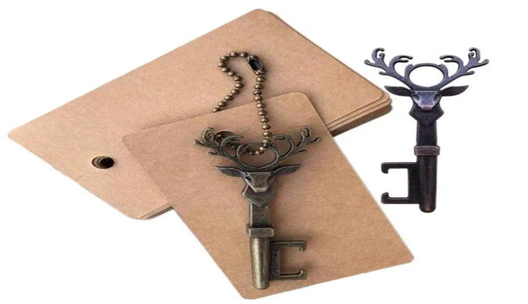 Deer Vintage świąteczny prezent świąteczny zinc strzały królik Klucz kluczy