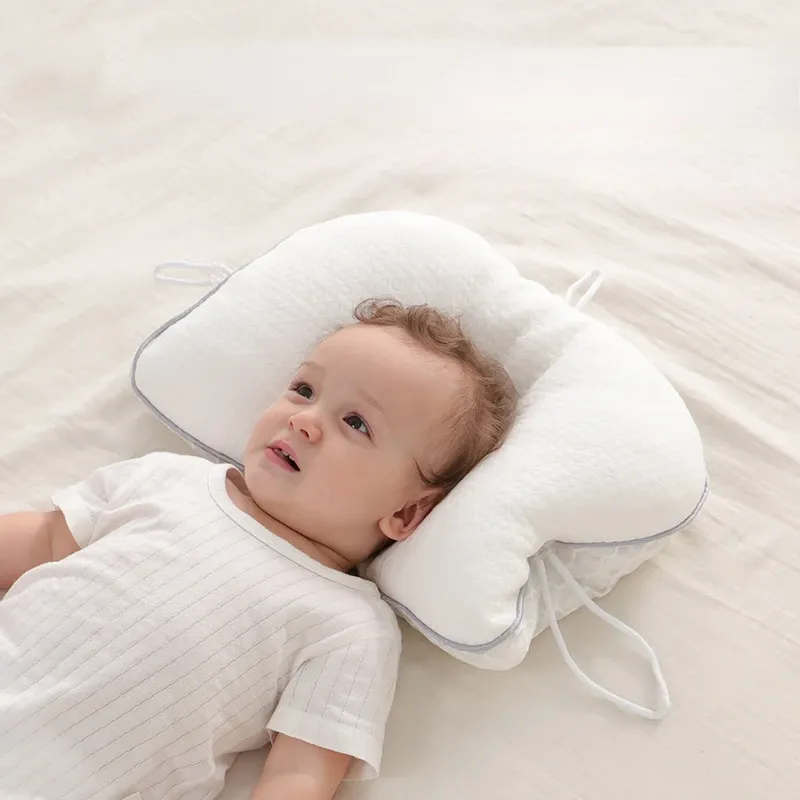 Pillow Newborn Shaping Pillow Antibias Head Correction Flat Head TPE Hose Baby Headrest Breathable Kid Gift Soothing and Comfortable