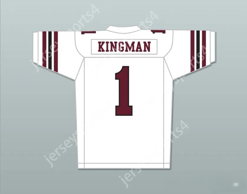CUSTOM ANY Name Number Mens Youth/Kids Dwayne Johnson Joe Kingman 1 Boston Rebels Away Football Jersey Includes League Patch Top Stitched S-6XL