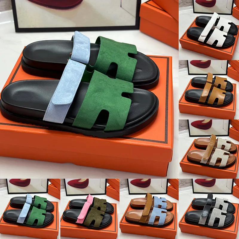 Chypre Sandals 여성 디자이너 슬라이드 Chypres 슬리퍼 모피 전단 가죽 캔버스 슬라이드 퍼지 플러시 슬리퍼 오렌지 레드 럭셔리 남성 여름 샌드 데일 신발