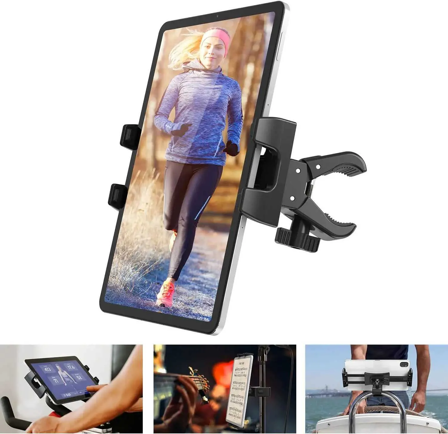 Mocowanie telefonu komórkowego uchwyty Rowerowe uchwyt tabletu Tablet do iPada 1 2 3 Samsung Pad Universal Regulble Montaż Motocyklowy wspornik Y240423