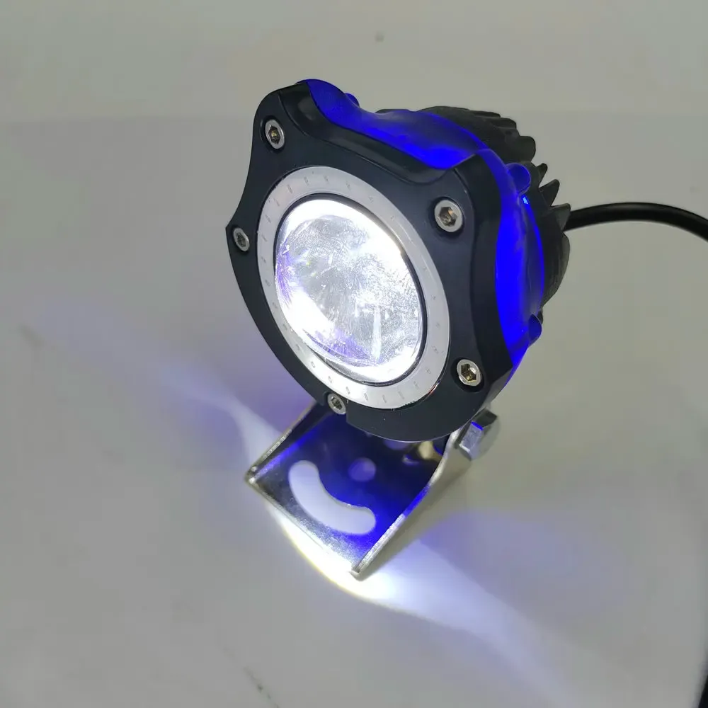 إكسسوارات الدراجة النارية الدراجة النارية سكوتر LED LED MEDIDESTIMENT PART DC 12V80V 5W EBIKE EXCELSORIES Strobe Blue/White Spotlight High Bright