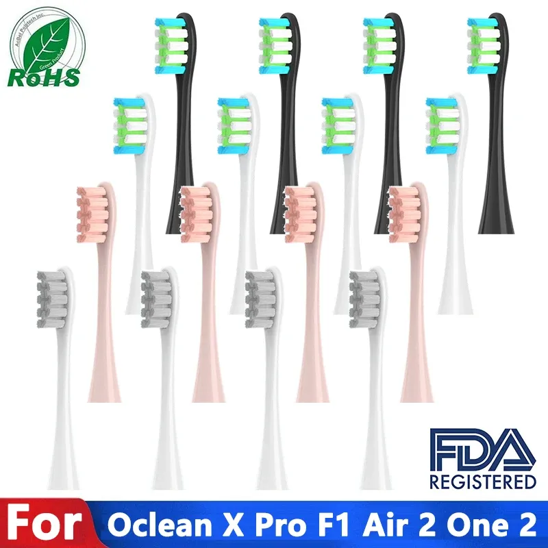 Toothbrush 4pcs Replacement Brush Heads For Oclean X PRO Z1 F1 One Air 2 SE P5 Sonic Electric Toothbrush Head DuPont Soft Bristle Nozzles