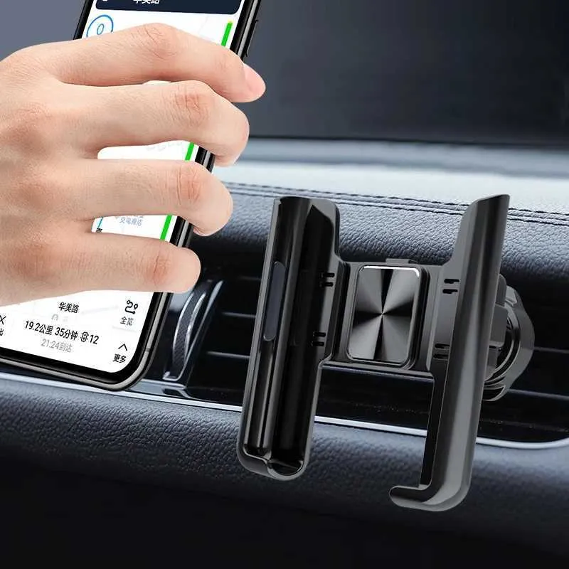Cell Phone Mounts Holders Car Phone Holder 360 Rotation Stand for Cell Phone Universal Gravity Auto Phone Holder In Car Air Vent Clip Mount GPS Support Y240423