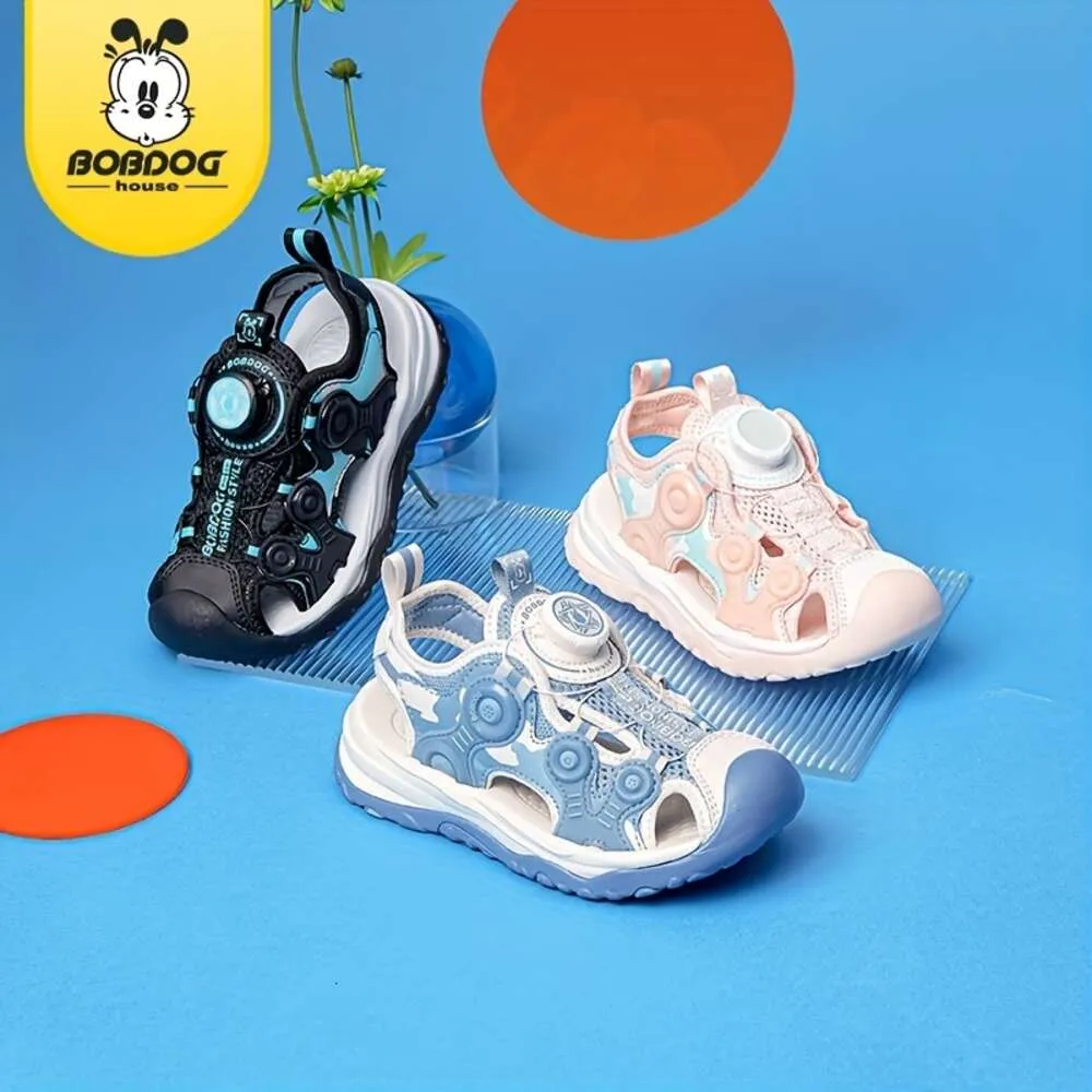 Bobdog House Unisex Kid 's Toddler's 닫기 버클이있는 가까운 발가락 샌들, 소년의 소녀 야외 BBT32245를위한 편안한 내구성 통기성 해변 신발