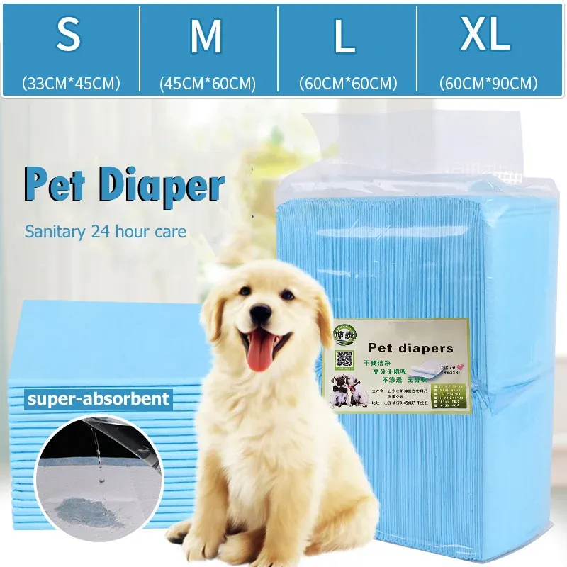 Diapers Super Absorbent Dog Cat Disposable Diaper Puppy Pee Toilet Pads Pet Urine Diaper Pad Training Mat Cat Litter Toilet Dog Supplies