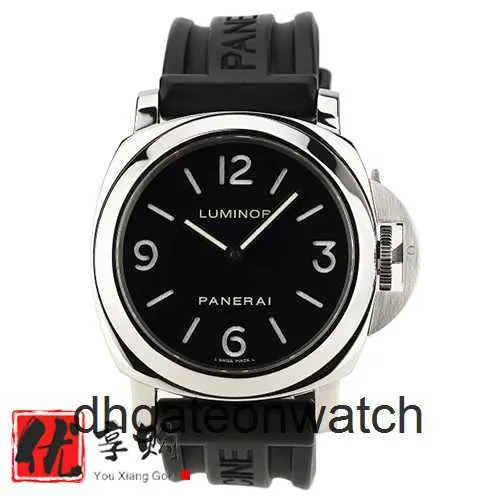 High End Designer Watches for Peneraa Series Precision Steel Mechanical Mens Watch PAM00112 43400 Original 1: 1 med riktig logotyp och låda