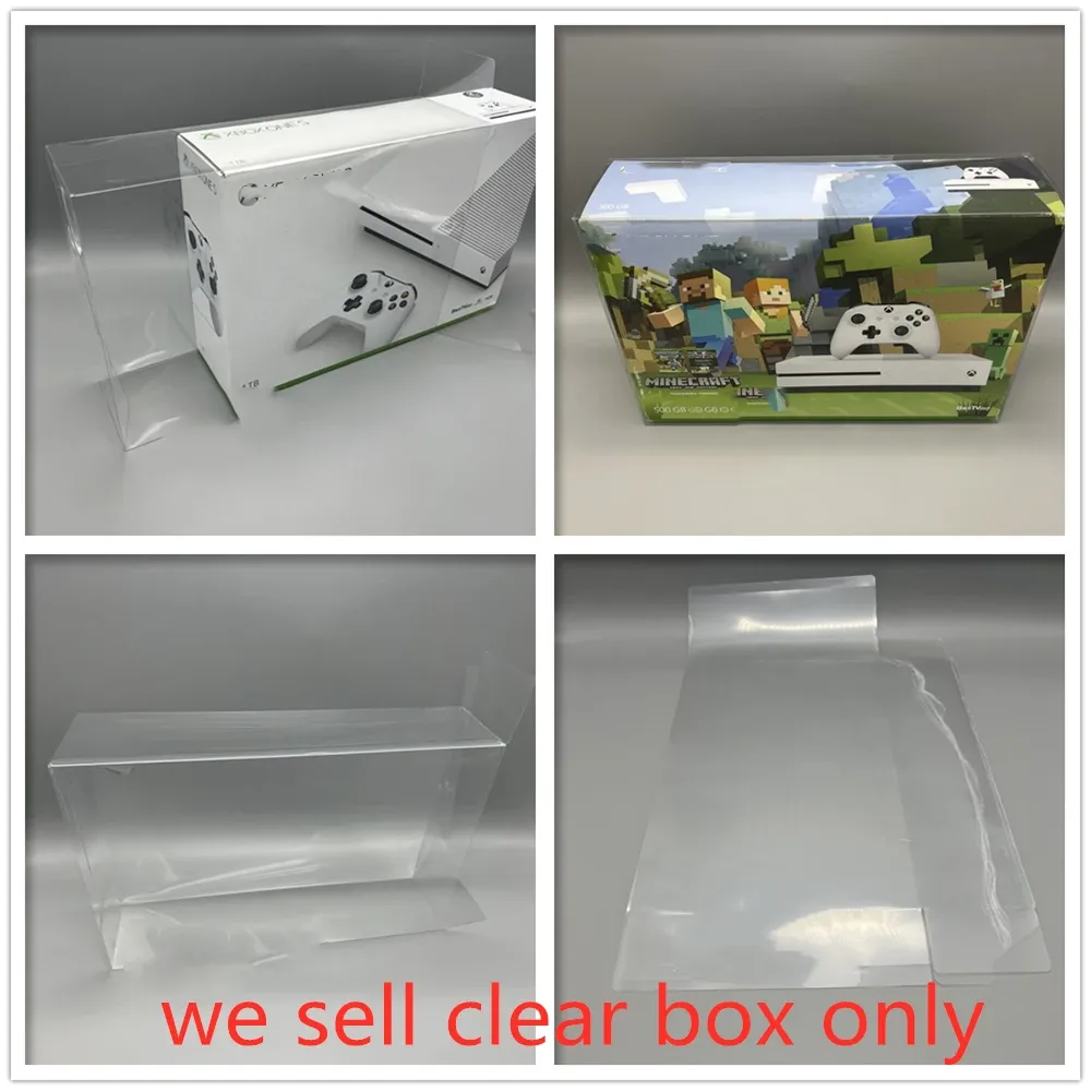 Case Piet Box Protector per Xbox One S Console Caselle di raccolta trasparenti per Microsoft Host Game Shell Clear Display Case