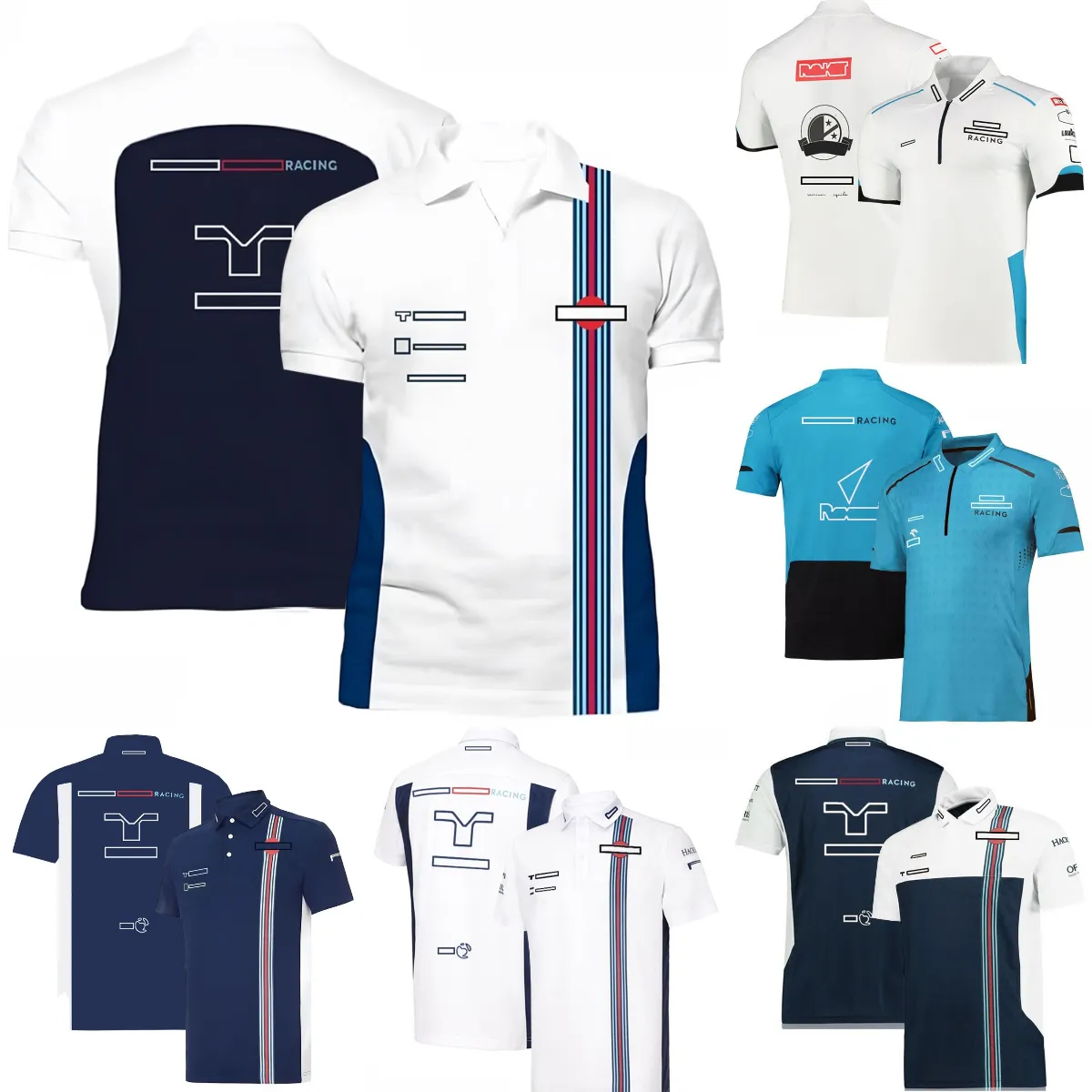 F1 Yarış Polo Gömlek T-Shirt Formül 1 Kısa Kollu Tişörtler Yaz Sport Hızlı Kuru Üstler Takım Yarış Takım Jersey Plus T-Shirt