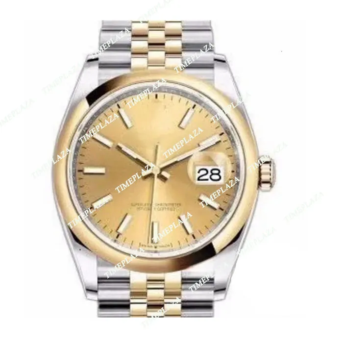 Topp lyxklockor Rose Gold Grey Datejust Automatic Mechanical Movement Jubilee Armband Womens Mens Diamond Designer Wristwatches Watch 188i