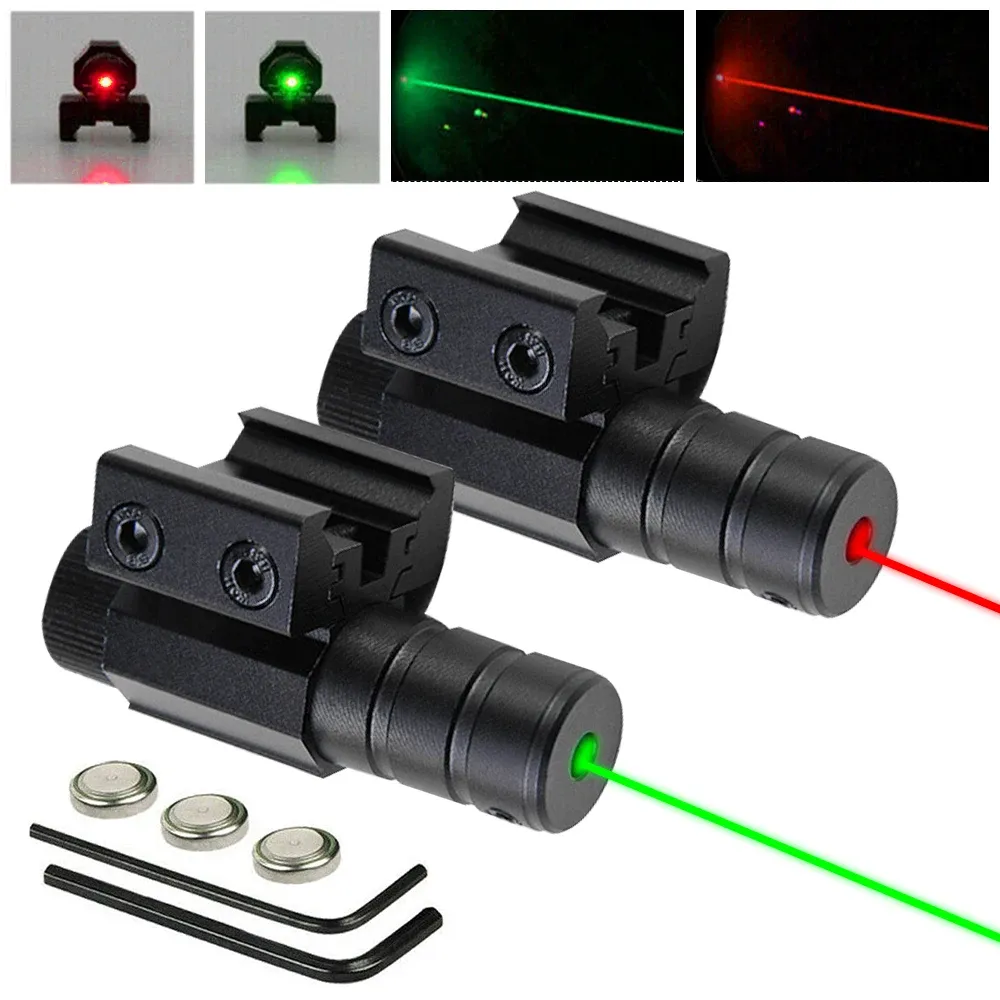 Optics Mini Tactical Green/Red Laser 11 мм/20 мм Picatinny Dualuse Прицелы для пистолетного пистолета.