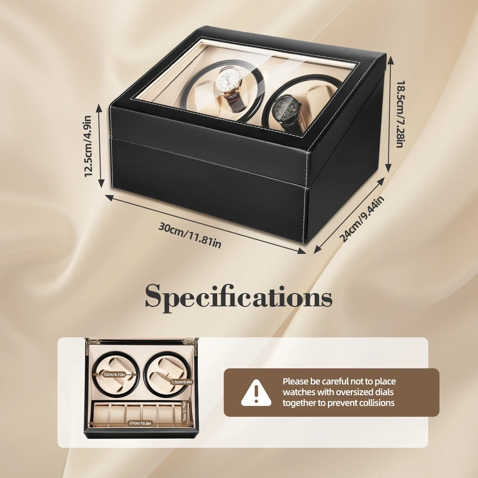 BINS HOT SALE Högkvalitativ klocka Winder Automatisk Watch Display Box Luxury Storage
