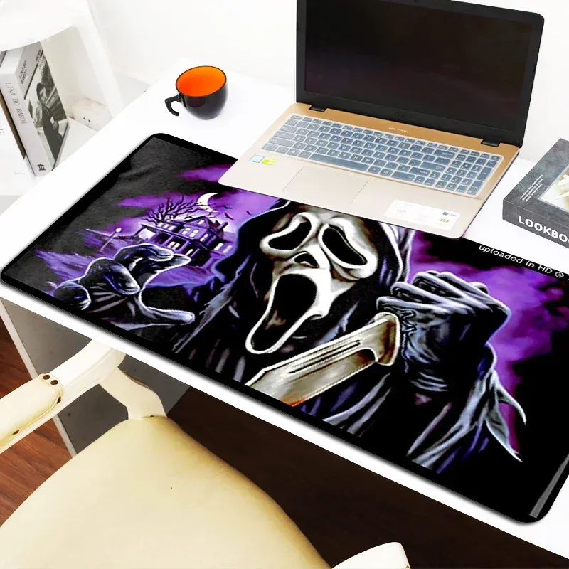 Pads scrivania pad pad ghostface gambet pc giochi mouse tappetini mousepad anime gamer keyboard gaming accessori mat tappetino ufficio esteso xxl grande