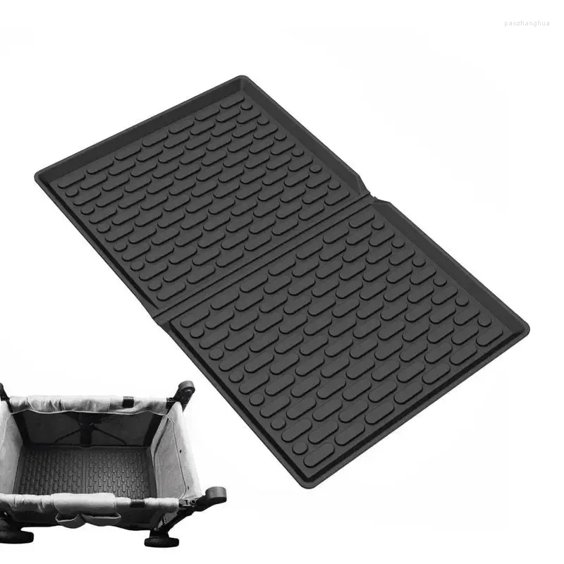 Wandelwagenonderdelen All-Weather Floor Mats TPE Siliconen alle weermat voor 2-zits vouwbeschermende kar