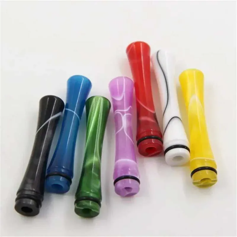 510 Acrylic Long Drip Tips Smoking Accessories Mouthpiece Cigarette Holder For 510 Thread Ego Vapor Tanks RBA RDA Tank Atomizers