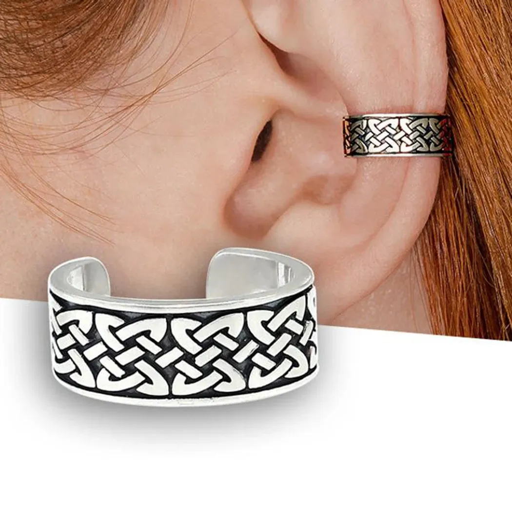 Boucles d'oreilles Noute de nœud d'oreille celtique No Piercing Eorre Chev Cartilage de boucles d'oreilles celtiques