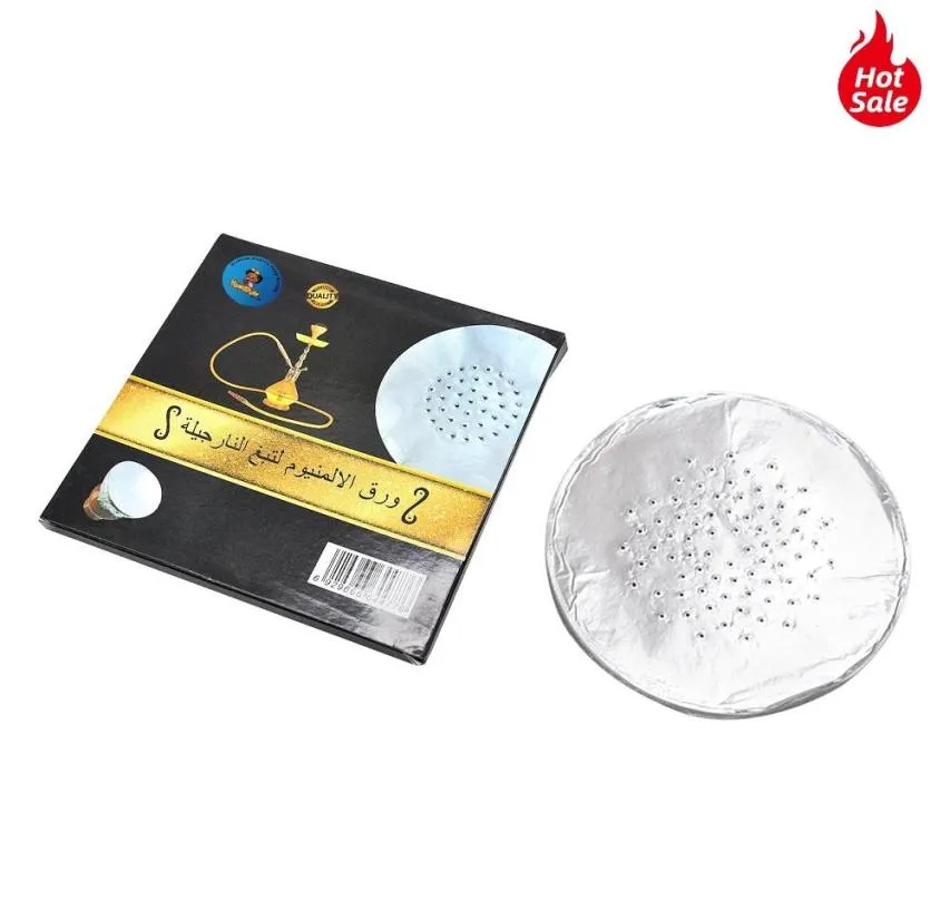 Akcesoria do palenia Hookah Foil Węgiel drzewny do rur wodnych Shishasheeshachicha Narguile Aluminium Foils3976065