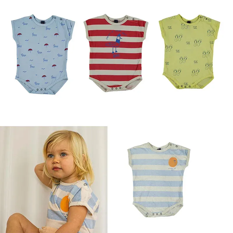 One-pièces bébé Rompers New Summer Bonmot Brand Infantil Jugsuit Boy Girls Vêtements Costume de vêtements Ropa Bebe