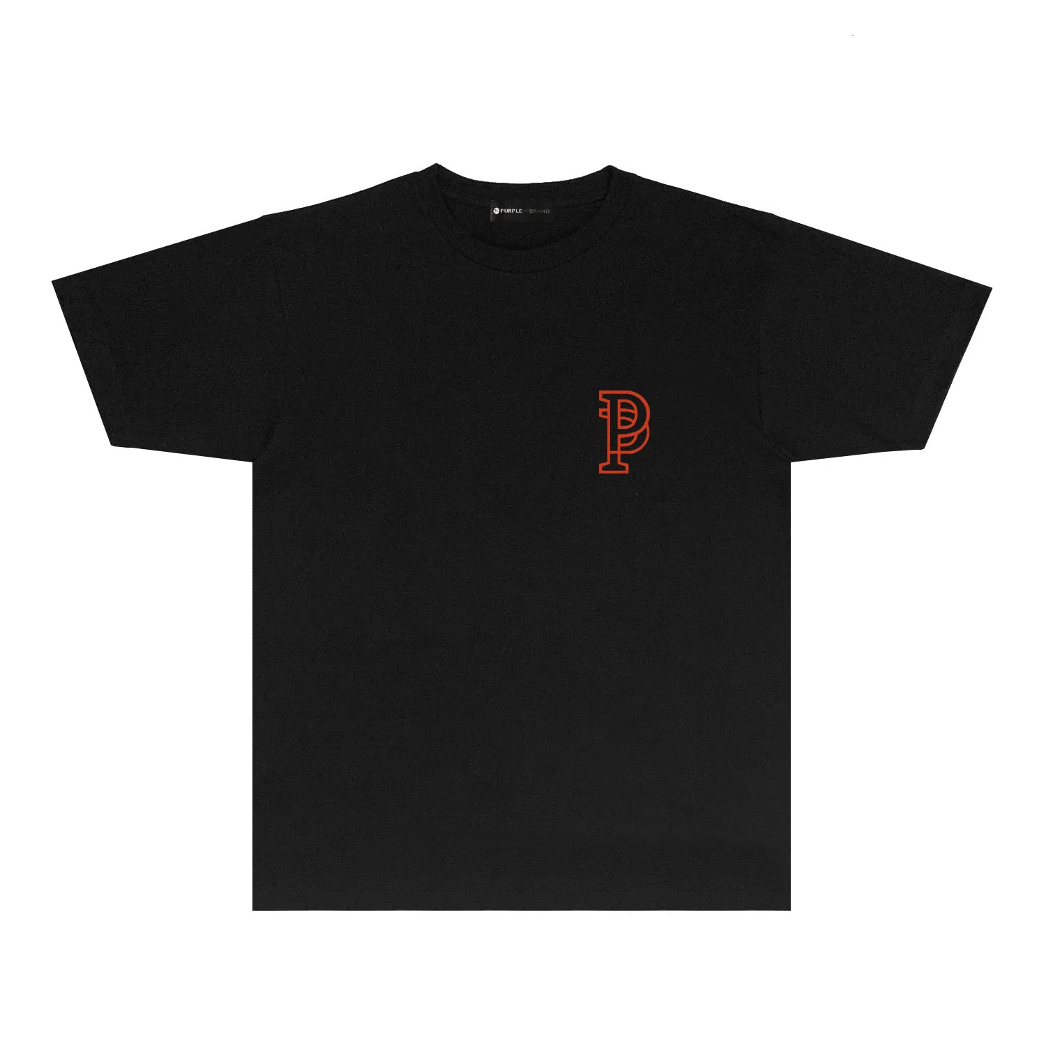 Ny designer Heavy Pur077 Hollow P Letter Print Kort ärm T-shirt R100W90 Löst casual mäns t-shirt mode high street kvinnor kläder