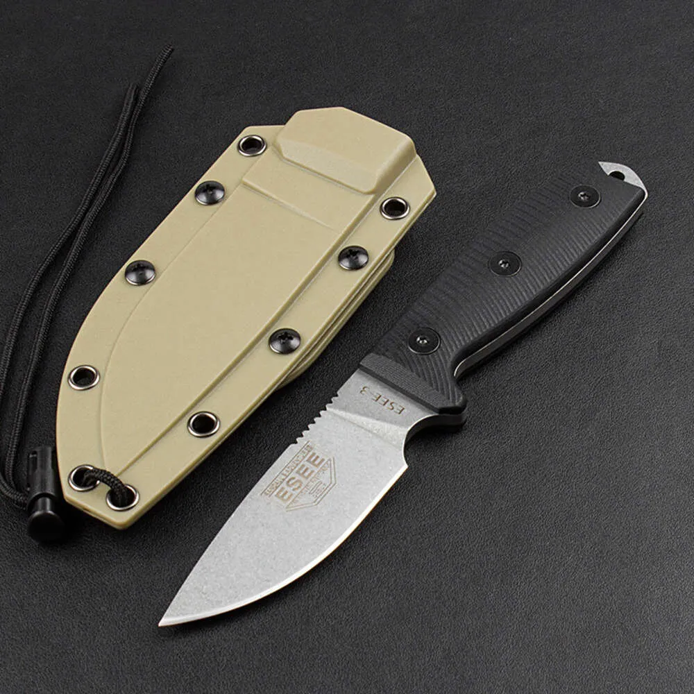 Наружный с высокой вырубкой нож, EDC Удобный охотничий спасательный нож многоцелевой нож для выживания, нож для самообороны, нож для самообороны