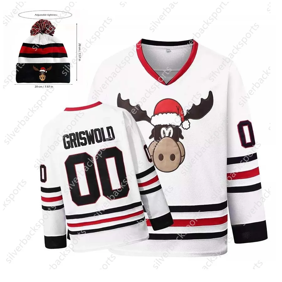 Clark Griswold Hockey Jersey Christmas Vacation 00 Xmas Movie Chicago Griswald - View #9