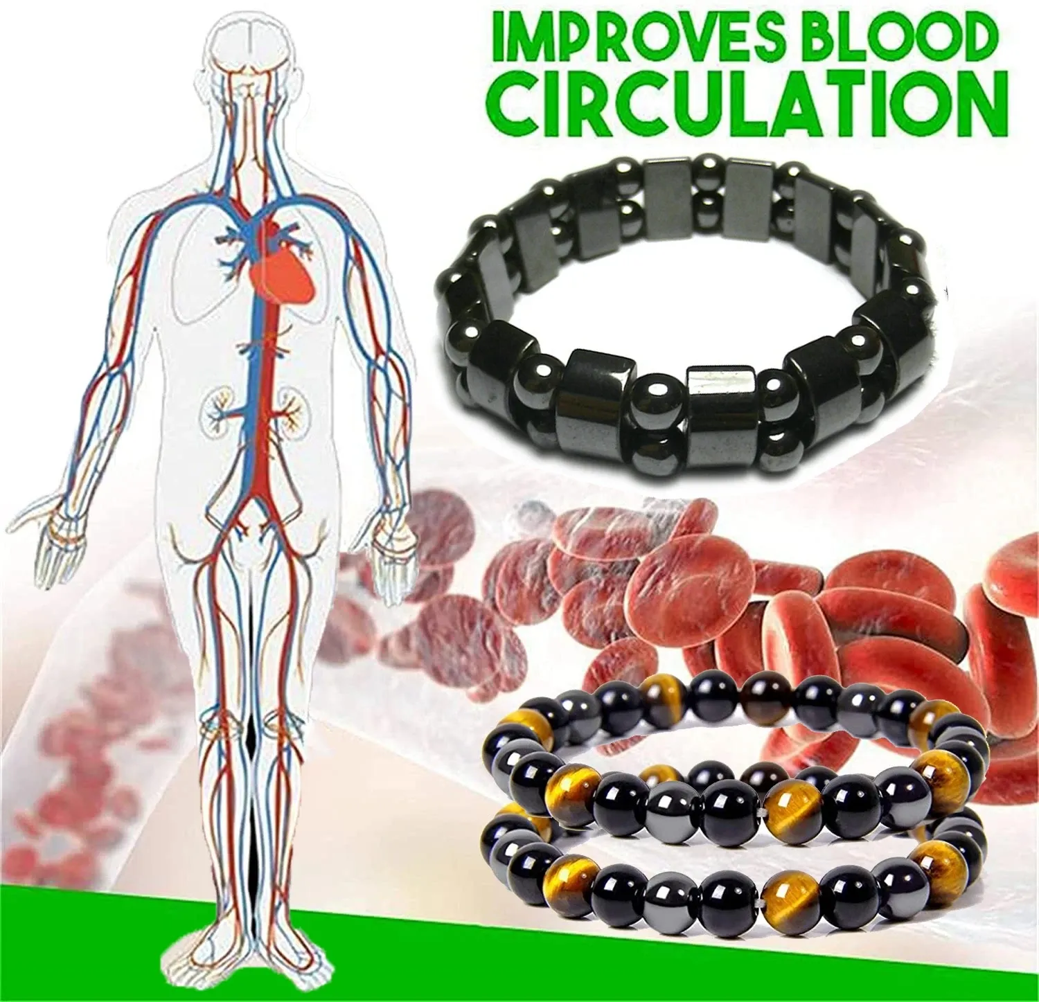 Pulseira de pulseiras magnéticas de hematita homens tigre olho stone bacelets de casal para mulheres jóias para perda de peso de ímã de saúde jóias