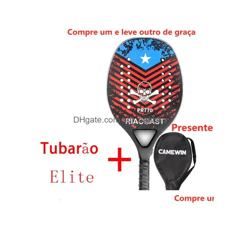 Racchette da tennis Racket Beach EV Surface Sports Outdoor Sports Men and Women Raquete Carbaro con sacchetto protettivo 230603 Consegna a goccia Dhmnh