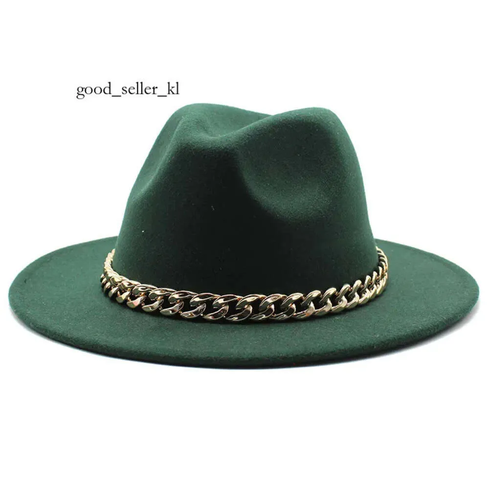 Sombreros de diseñador de Fedora para mujeres Ben ancho ancha de la cadena de oro de la moda de la moda del sombrero de jazz de jazz Invierno Outumn Panama Luxury Hat 290