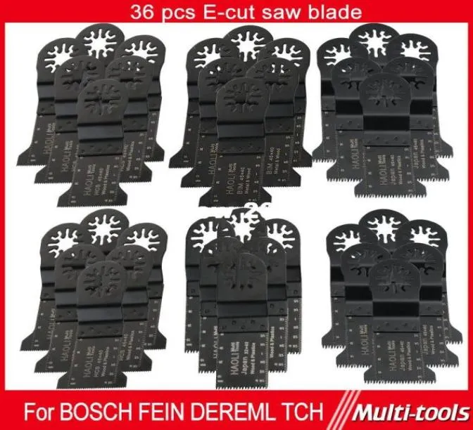 36pc 3245 mm ECUT Oscillant des lames de scie multitool oscillant pour TchfeIndremel Multimaster Power Tool 1203411