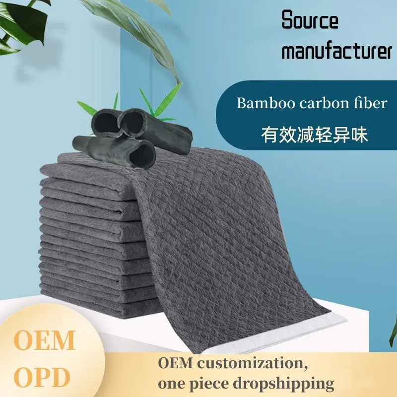 Pañales bambú fibra de carbón desodorizante mascota almohadilla de orrena para perros
