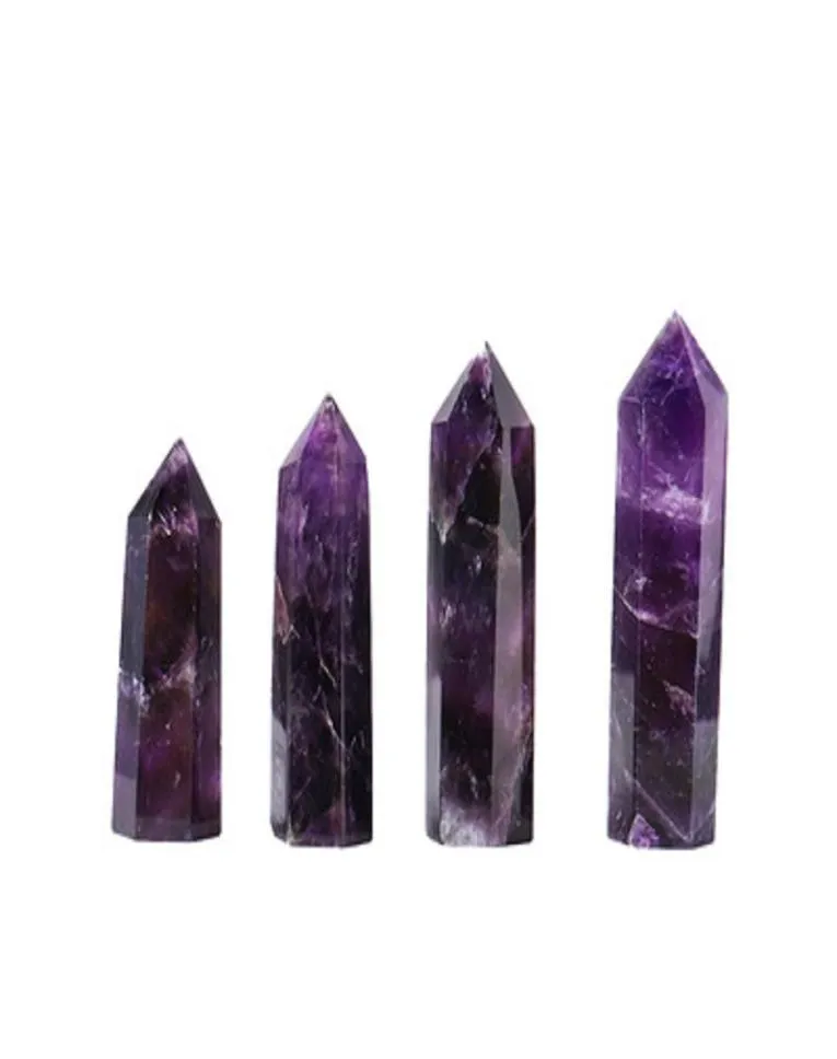 Yetenek Kuvars Pillar Rüyası Ametist Crystal Noktası Sanat Süs Mineral İyileştirme Adı Reiki Doğal Altı Sözlü Enerji Taşı Transp6158230