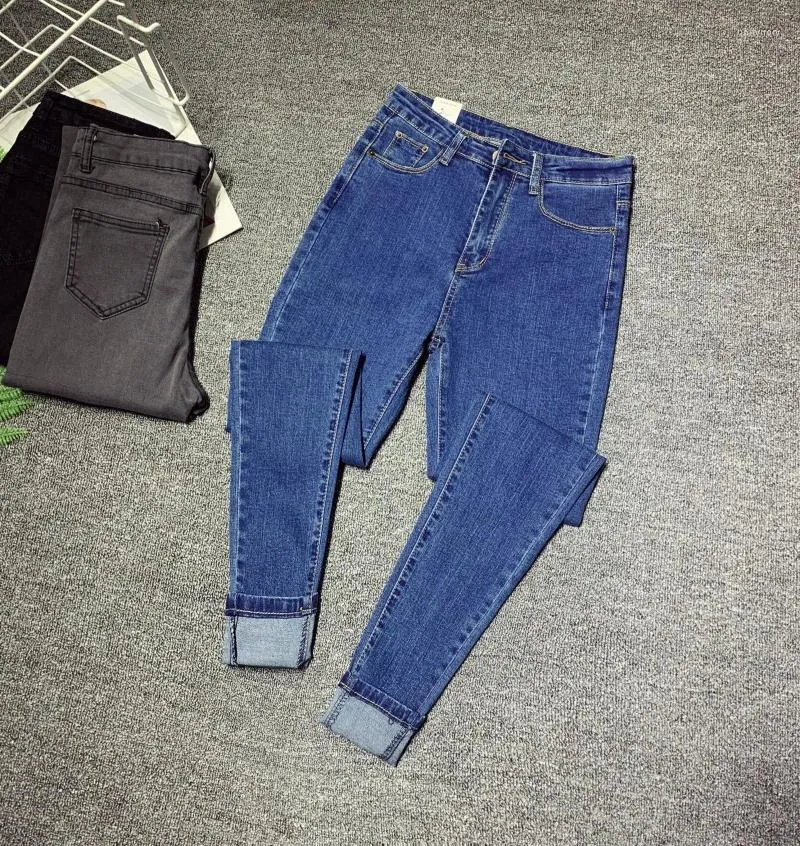 Jeans féminins pour femmes mode haute taille femme vêtements féminins filles stresshy streetwear extension denim leggings brisé code de code xc4