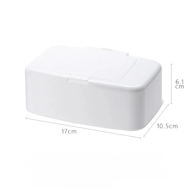 Våt vävnadslåda Våt torkar dispenser Portable Tissue Box Cotton Swab Storage Box For Car Home Office Desktop Organizer