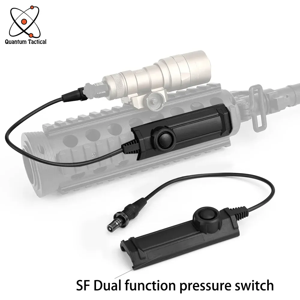 Lights SureFir Tactical Dual Function Pressure Switch M300 M600 Remote Switchs SF Plug för 20mm Picatiny Hunting Weapon LightAccessorie