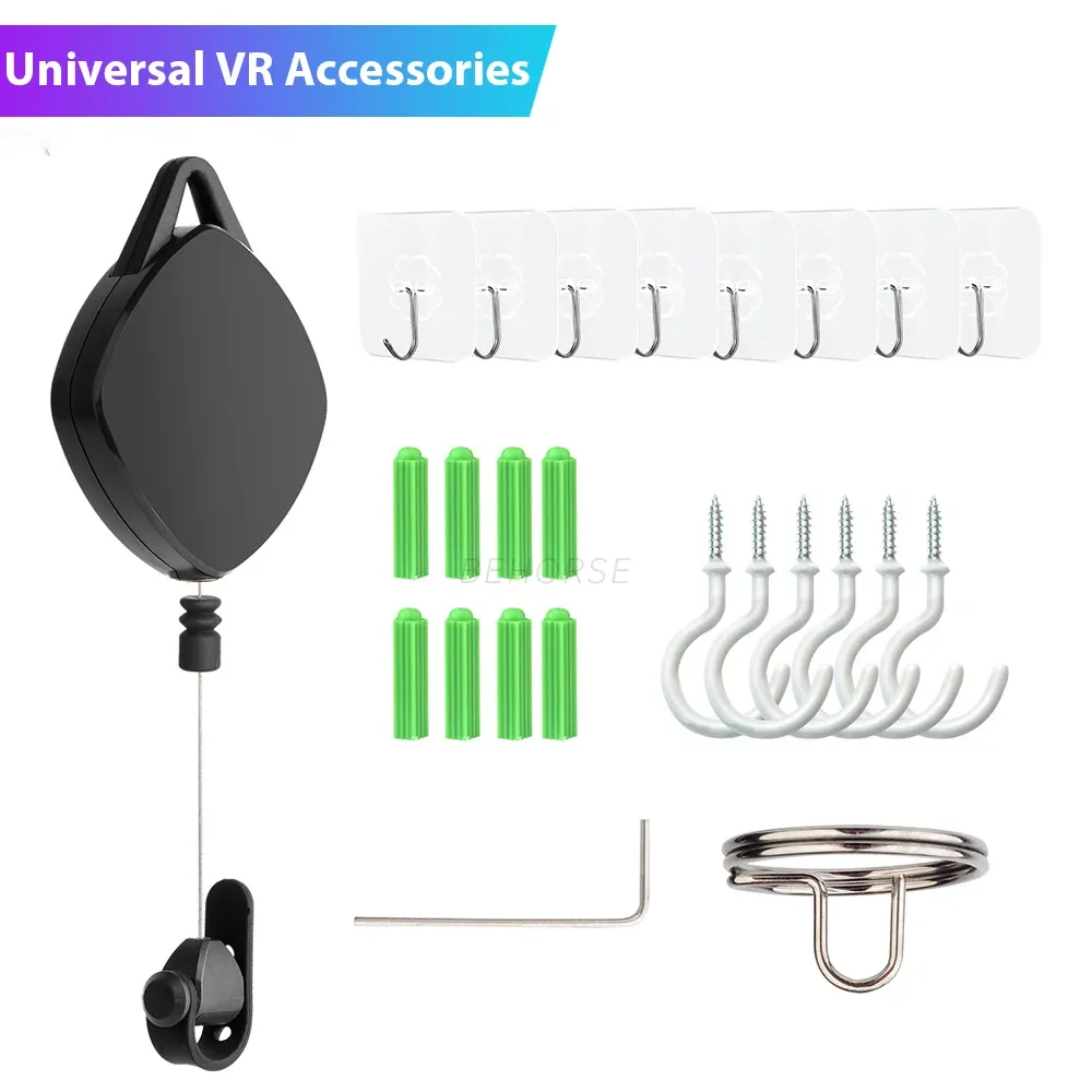 Glasses VR Cable Management Retractable Ceiling Pulley System For Oculus Quest 2/Quest 3/HTC Vive/Oculus Rift/PICO 4/PS VR2 Link Cable