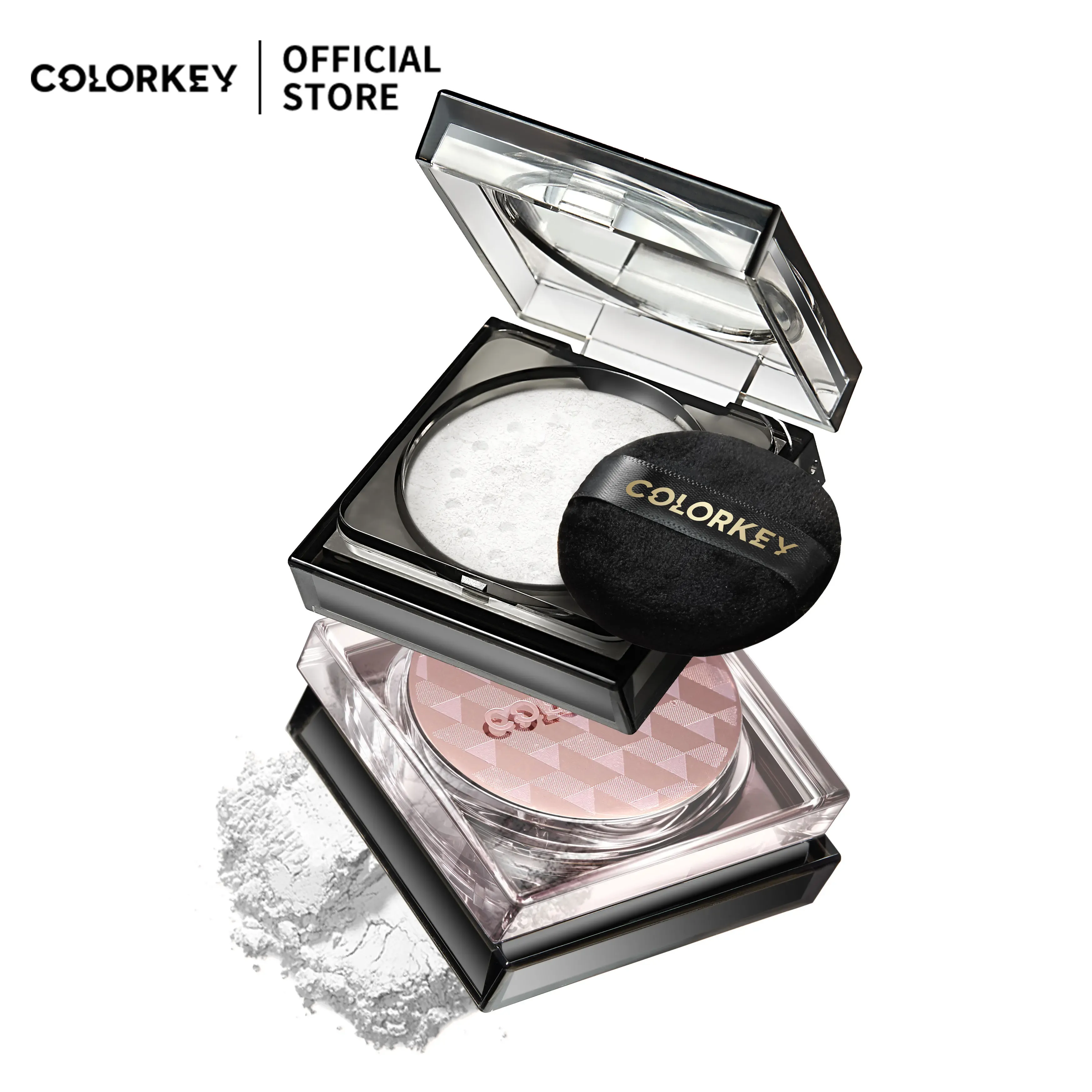 Creams colorkey faccia alenta in polvere impermeabile ambientazione opaca Impostazione Finitura Controllo dell'olio Fugazione in polvere Finitura liscia Cosmetica